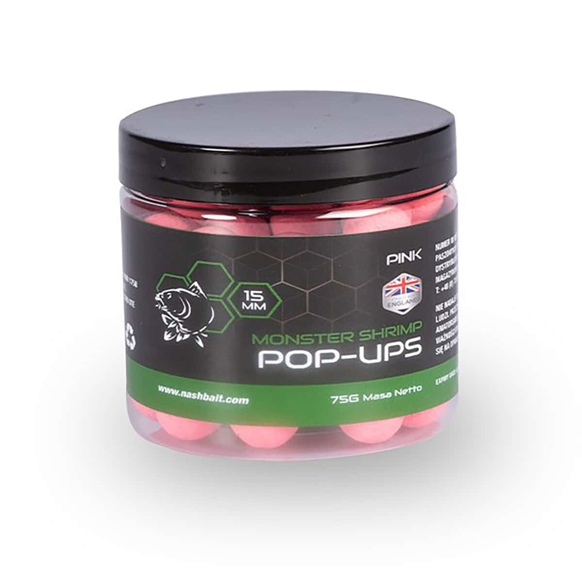 NASH MONSTER SHRIMP POP UPS - PINK 12 mm