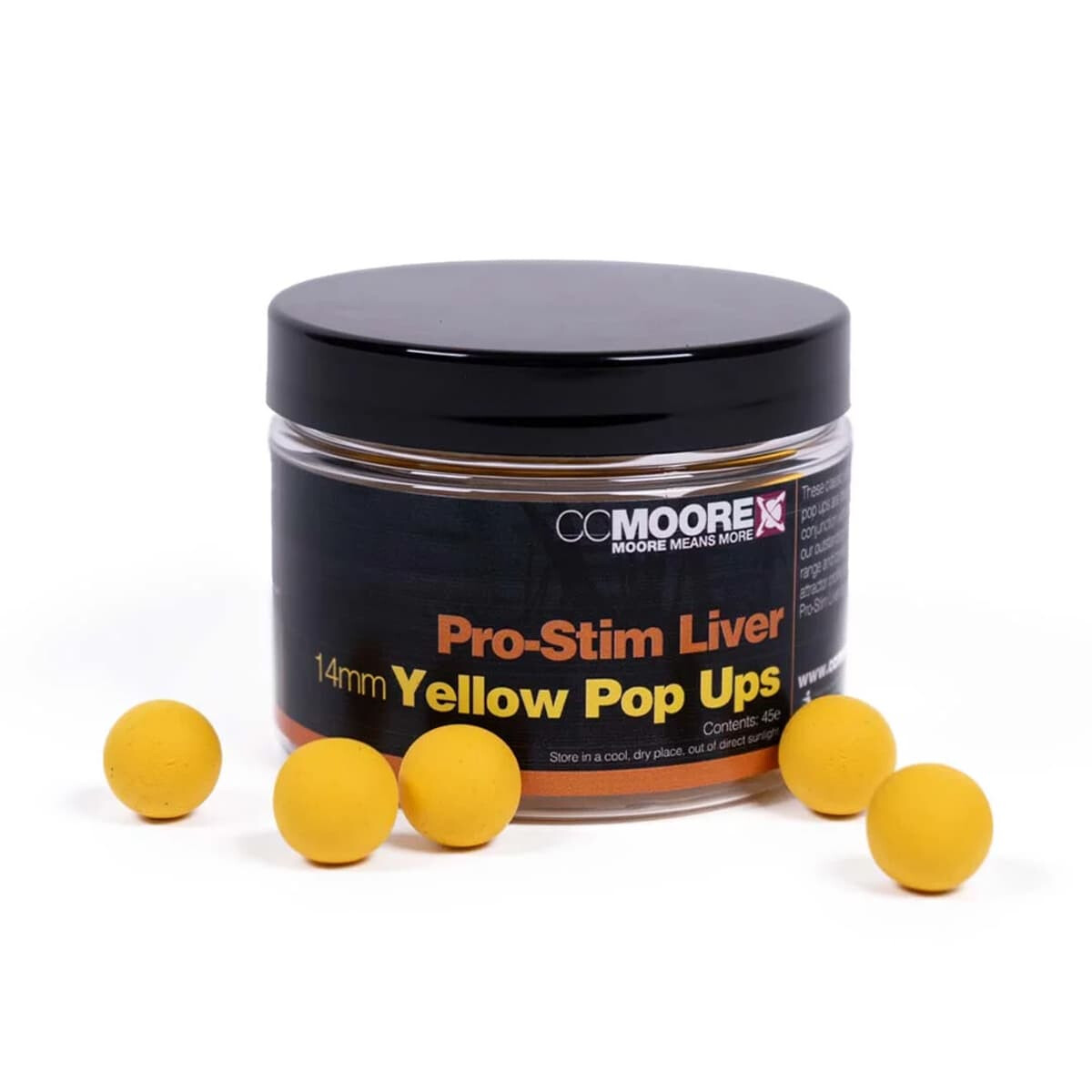 CC MOORE - Pro-Stim Liver Pop Ups Yellow (45 Stück)